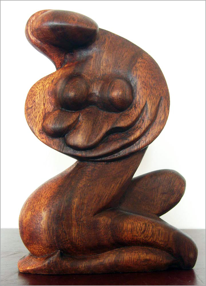 Abstrakte Holz Figur Bali Liebespaar 30 cm OFF779E 