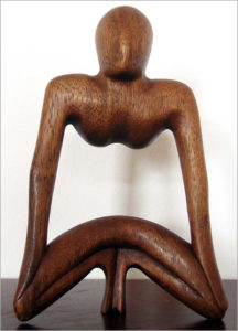 Abstrakte Holzfigur aus Bali - Ganesha Online Shop