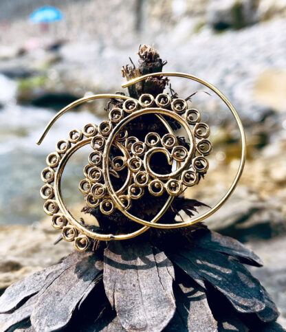 Messing Spiralen Ohrringe online kaufen