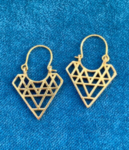 Messing Ohrringe aus Indien