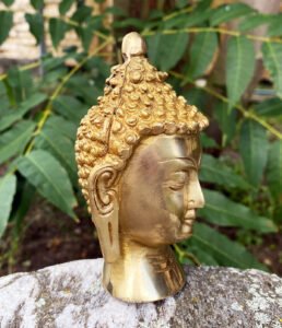 Buddha Kopf aus Messing