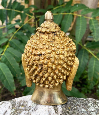Buddha Kopf aus Messing