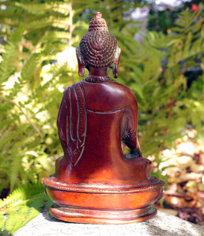 Buddha Messing Statue-Rückseite