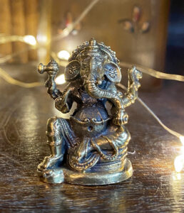 Kleine Ganesha Statue aus Messing