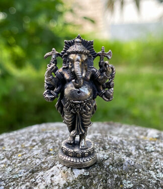 Kleine Ganesha Figur aus Messing