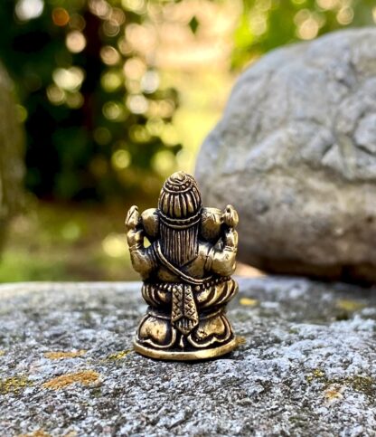 Kleine Ganesh aus Messing – Bild 6