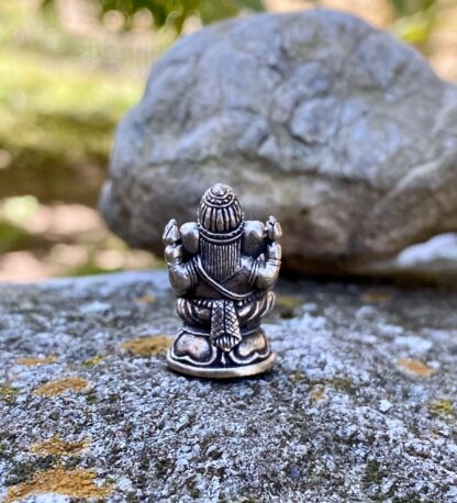 Kleine Ganesh aus Messing – Bild 8
