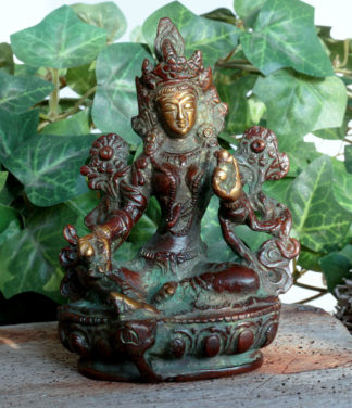 Grüne Tara aus Messing im Ganesha Online Shop kaufen