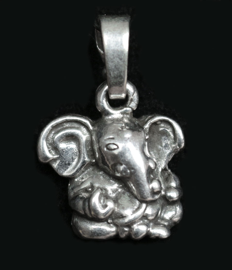 Ganesha Schlüsselanhänger ♥ Glückauf ♥ Handgefertigter Schmuck in Silber