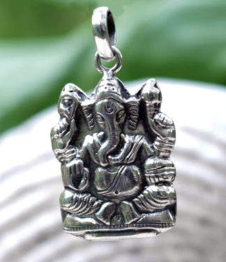 Ganesha Silberanhänger aus Indien im Online Shop