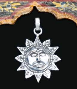 Sonne Silber Anhänger im Ganesha Online Shop kaufen