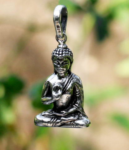 Buddha Silberanhänger im Ganesha Online Shop