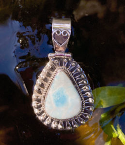 Larimar Silber Anhänger