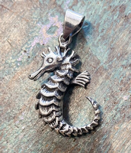 Seepferdchen Silber Anhänger in 925