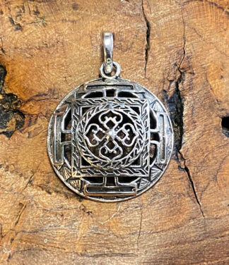 Buddistischer Silberanhänger-Tibetisches Mandala