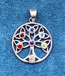 Chakra Lebensbaum Silber Anhänger kaufen