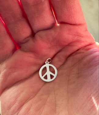 Peace Frieden Silber Anhänger