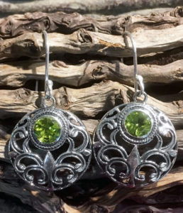 Silber Ohrringe mit Peridot günstig im Ganesha Online Shop kaufen