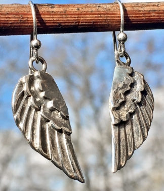 Flügel Silber Ohrringe im Ganesha Online Shop