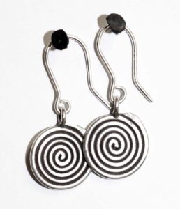 Zigeuner Ohrringe Silberne spiralförmige Ohrringe Silberschmuck Silberne Ohrringe große Ohrringe ethnische Ohrringe Indische Ohrringe Stammes-Ohrringe Erklärung Ohrringe 