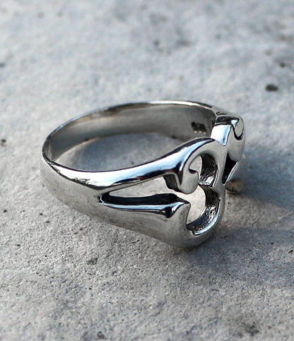 „OM“ Silberring