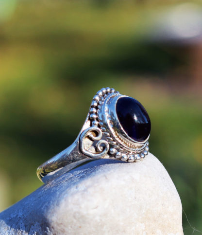 Silberring mit Onyx im Online Shop kaufen