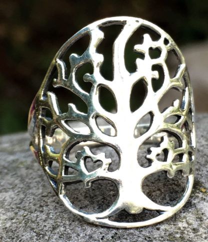 Lebensbaum Silberring im Ganesha Online Shop
