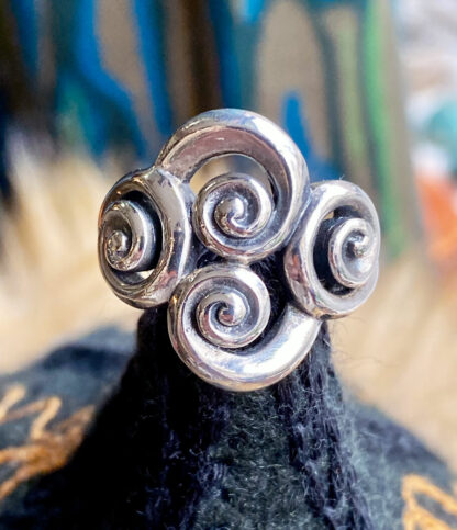 Spiralen Silberring aus Indien im Online Shop